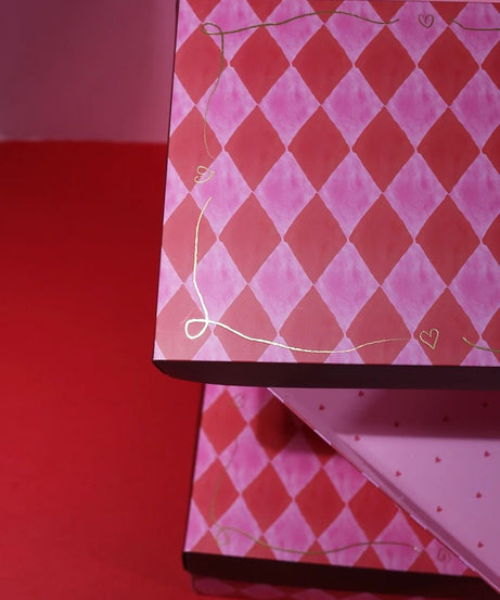 Dinossi - Pink Checkered Gift Box