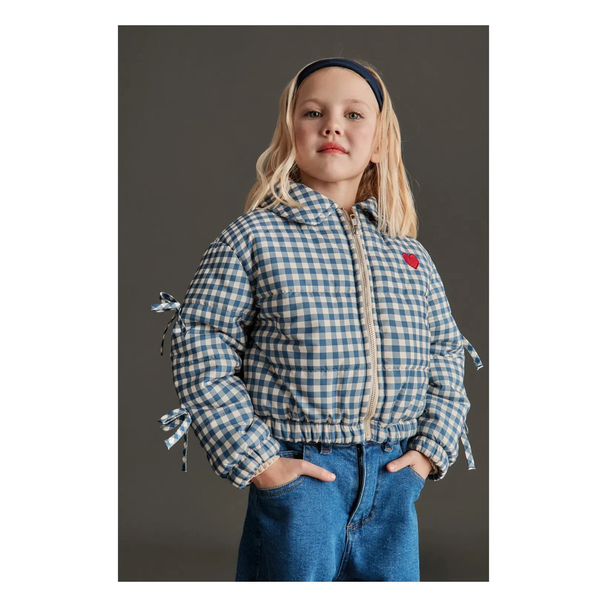 Mipounet - Alessia Puffer Jacket Made from Recycled Fibers | Blue