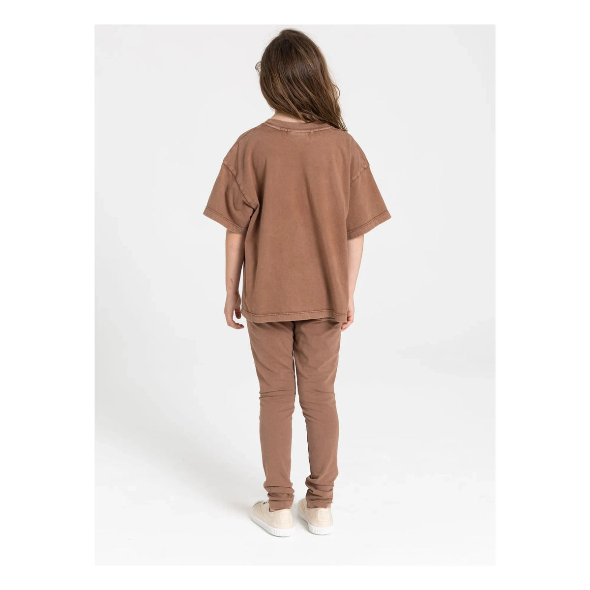 Smallable Kid - Lou Organic Cotton Leggings | Brown