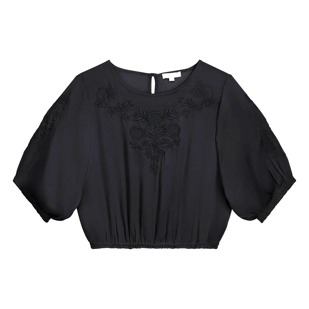 Louise Misha - Chayana Cotton Blouse | Black