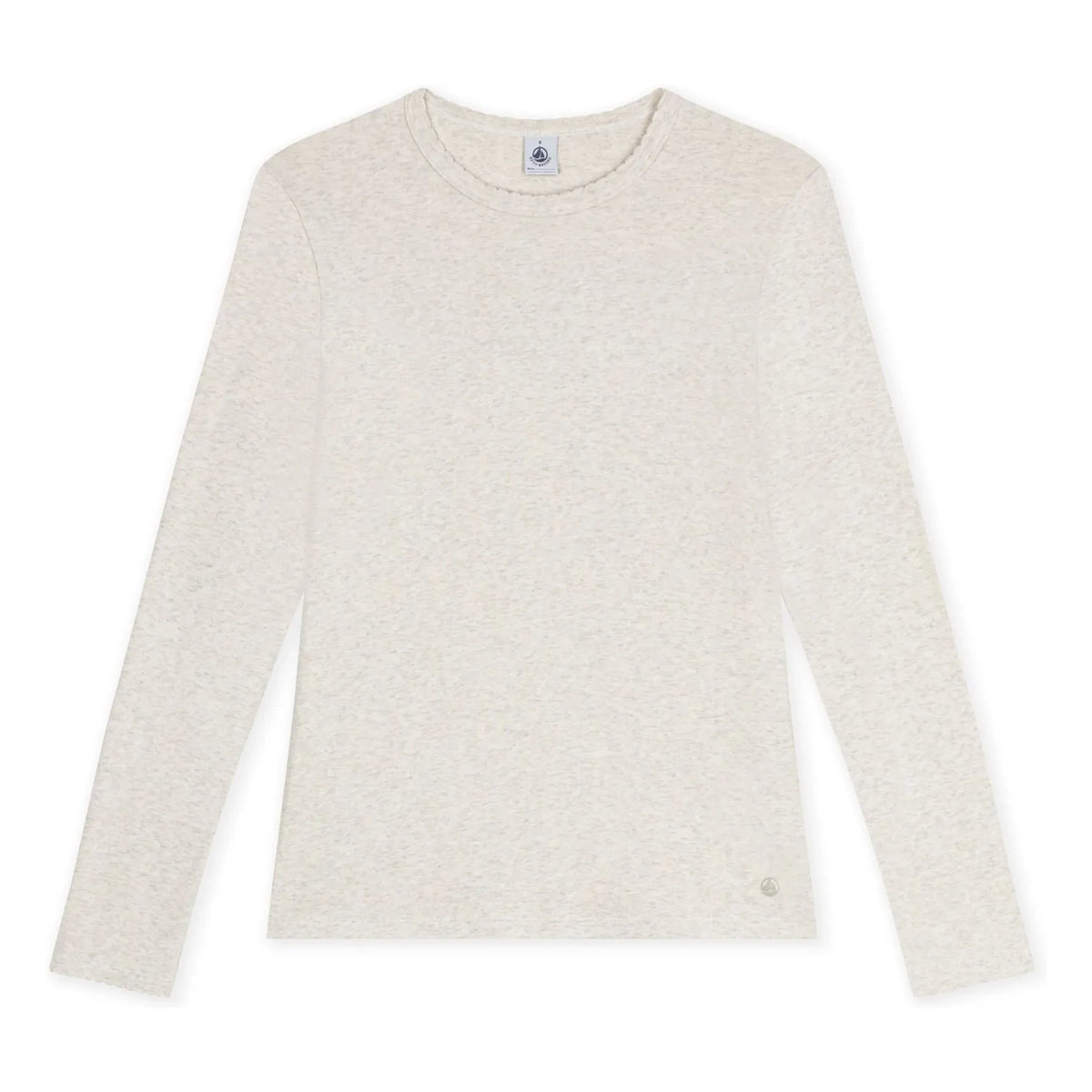 Petit Bateau - Point Cocotte T-shirt | Heather beige