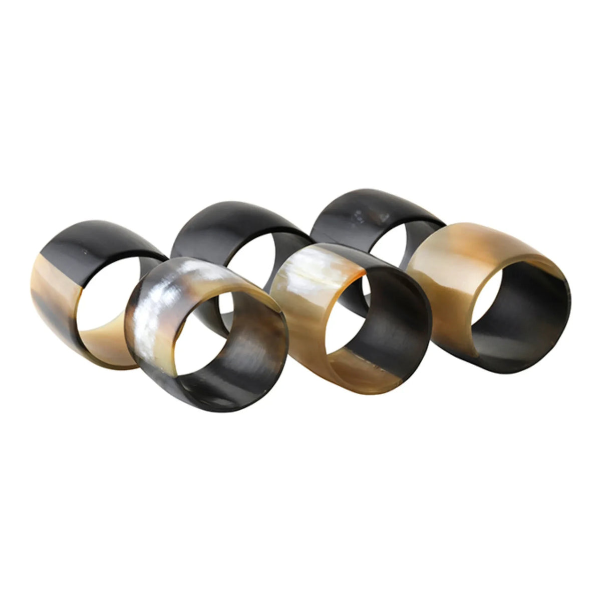 Broste Copenhagen - Horn Napkin Rings - Set of 6