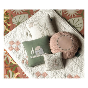 Editions Aimable - Maison Hector pillow | Dark Green Gauze