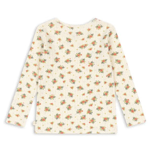 Konges Sløjd - Minnie Floral Pointelle T-Shirt, Organic Cotton | Cream