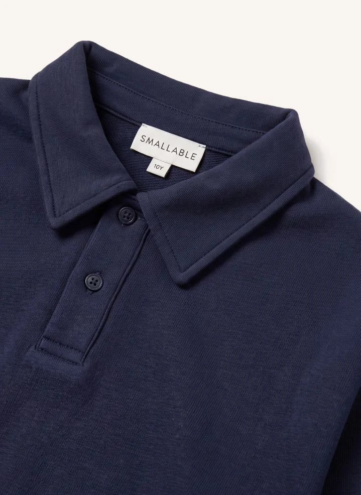 Smallable Kid - Langford Organic Cotton Polo T-Shirt | Navy