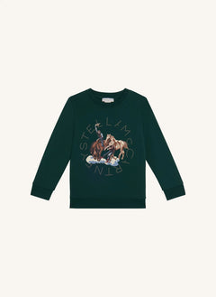 Stella McCartney Kids - Stella Cowboy sweatshirt | Dark green