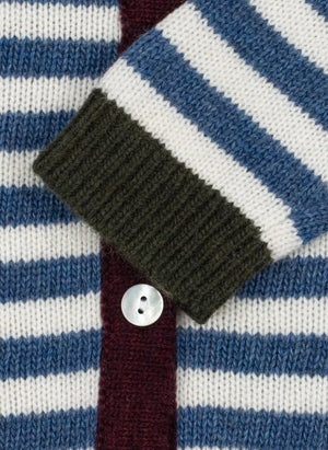 Konges Sløjd - Belou Striped Wool Cardigan | Blue