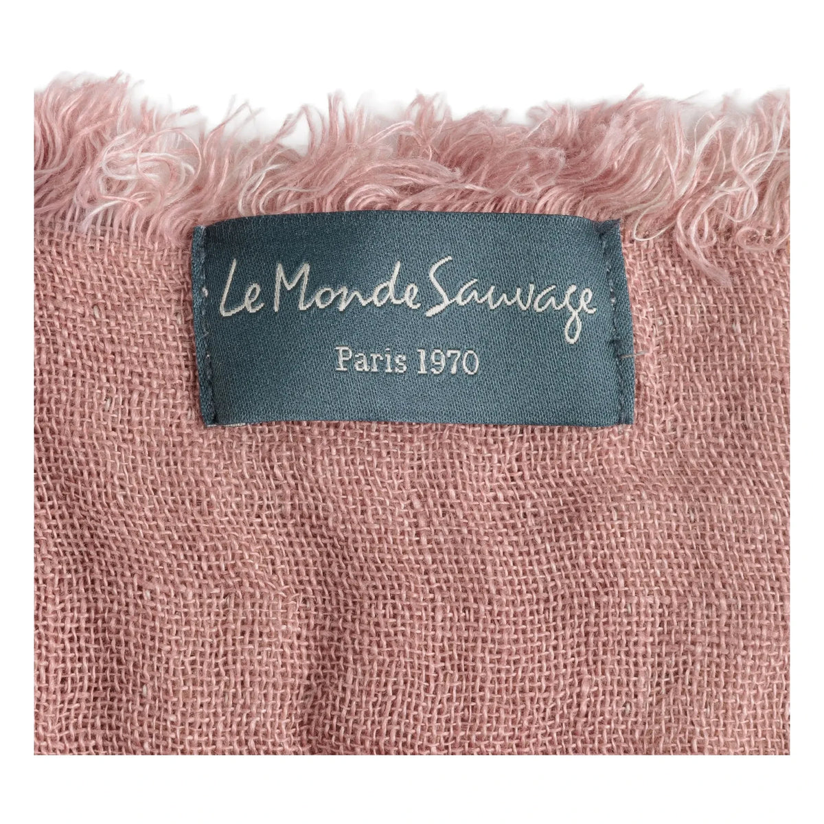 Le Monde Sauvage - Clyde Linen Blanket | Pink