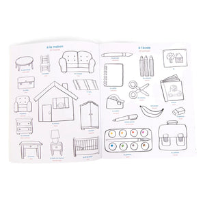Moulin Roty - Bilingual Coloring Book - Les Popipop