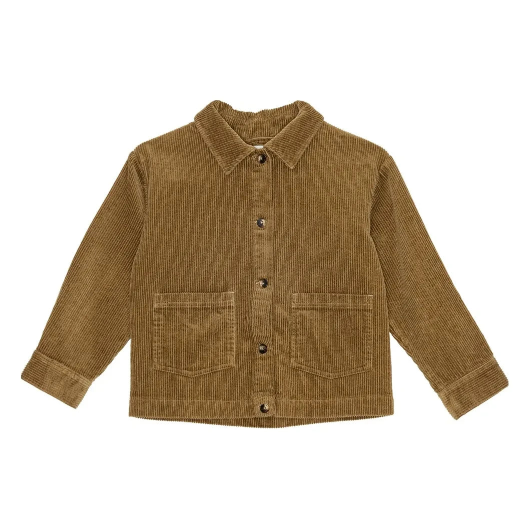 brunobruno nation - Sena Organic Cotton Corduroy Overshirt | Mustard