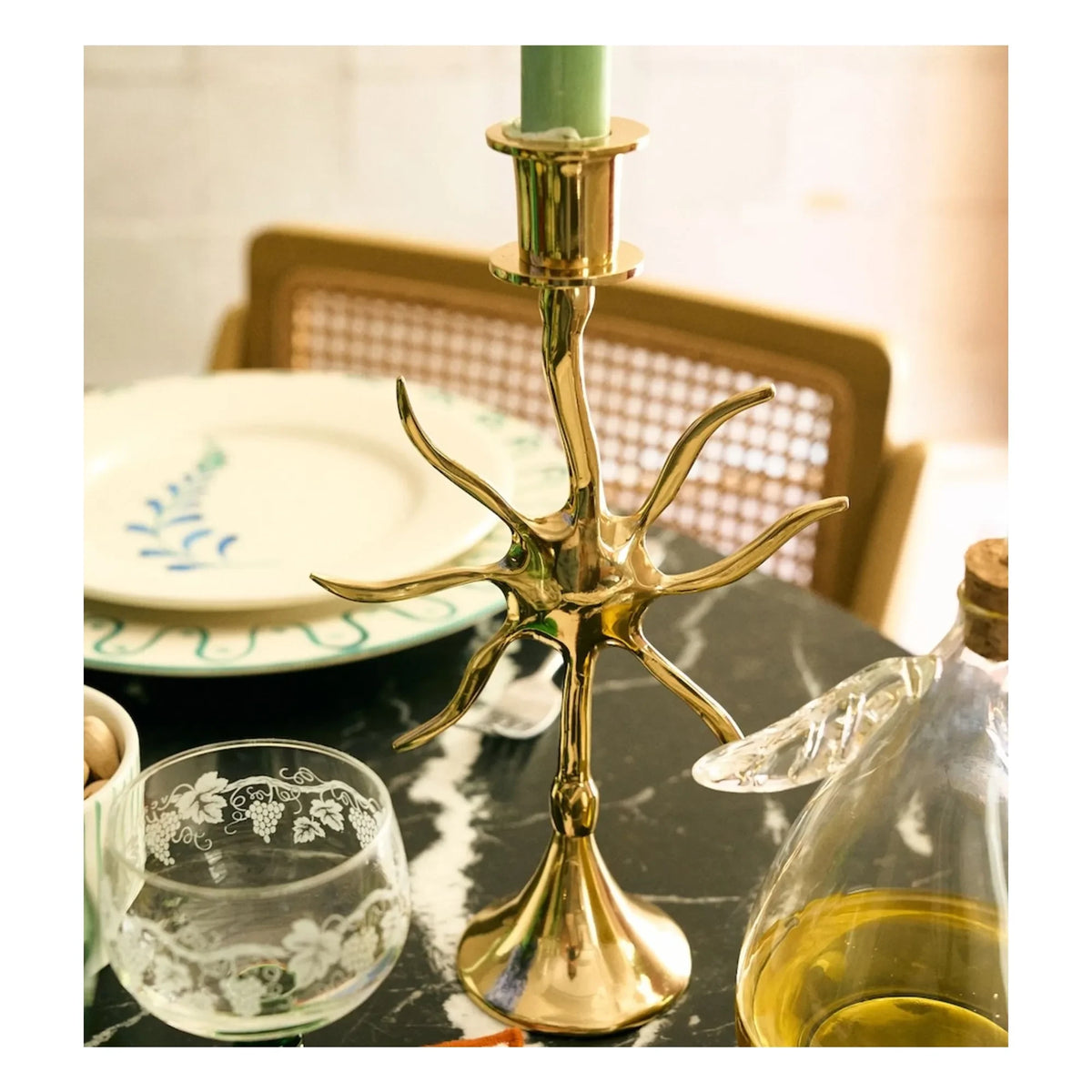 Anna + Nina - Sunny Candle Holder | Gold
