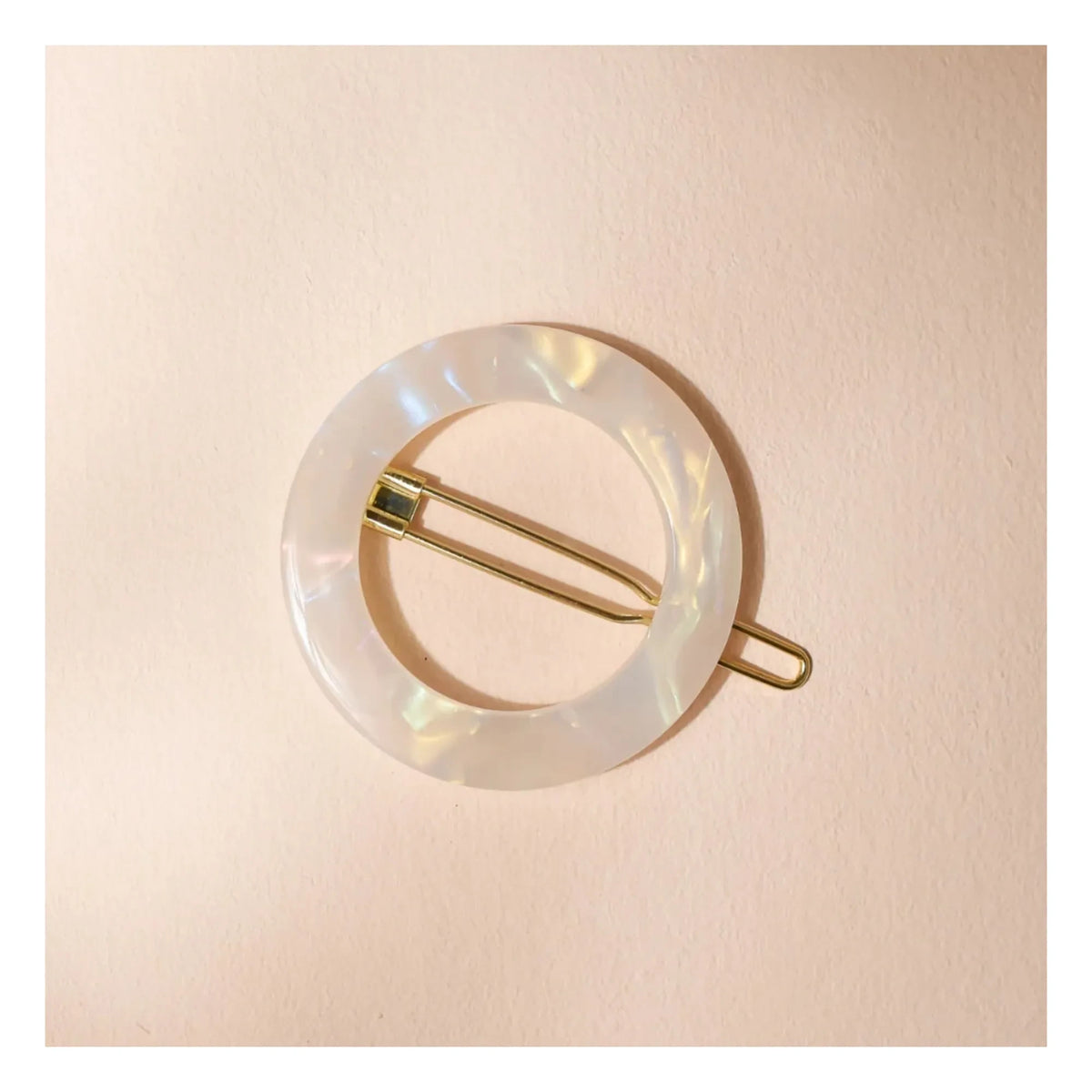 Bachca - Round Mother-of-Pearl Hair Clip