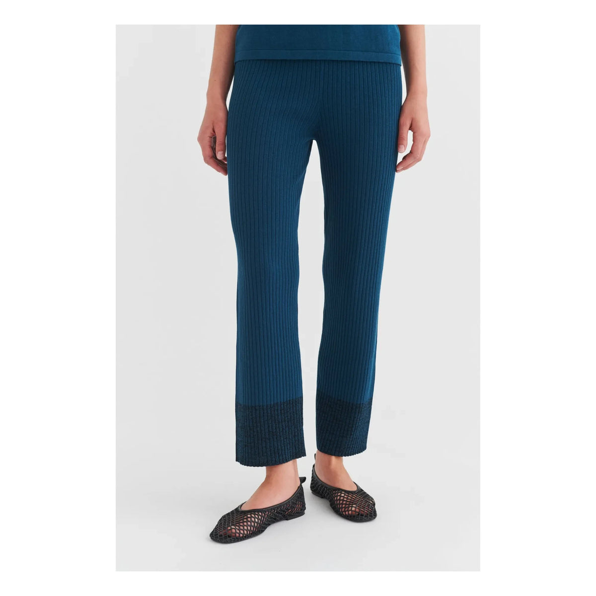 FUB - High Twist Rib Pants | Blue