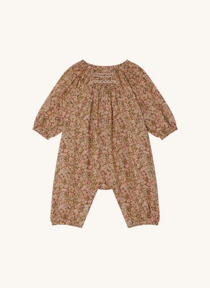 Bonpoint - Jia Liberty Organic Cotton Romper | Mauve