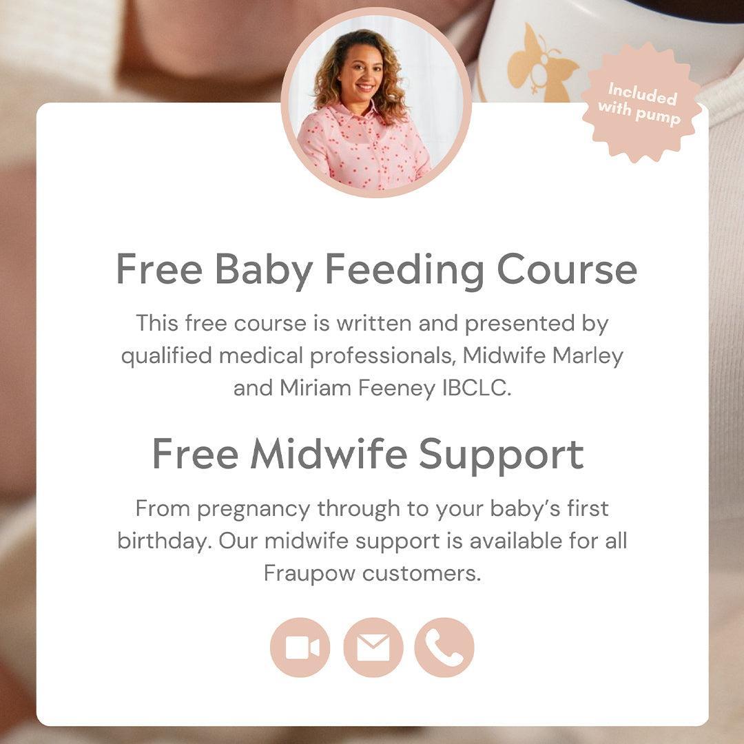 Fraupow Viva Pro Wearable Hands-Free Breast Pump - Pink-Breast Pumps-Pink- | Natural Baby Shower