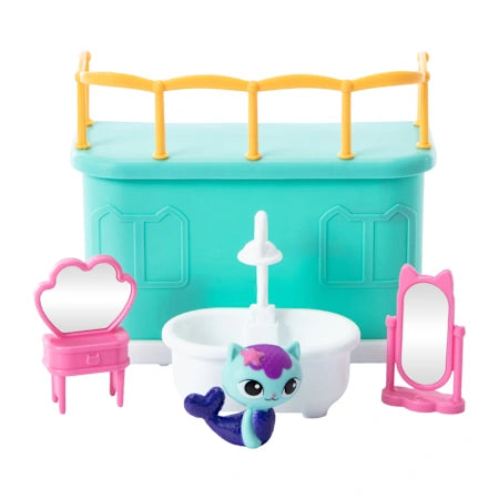 Gabbys Dollhouse - Bath Adventure Toy Set with Mercat