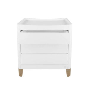 Gaia Baby Serena Dresser - White-Chests-White-Natural Legs | Natural Baby Shower