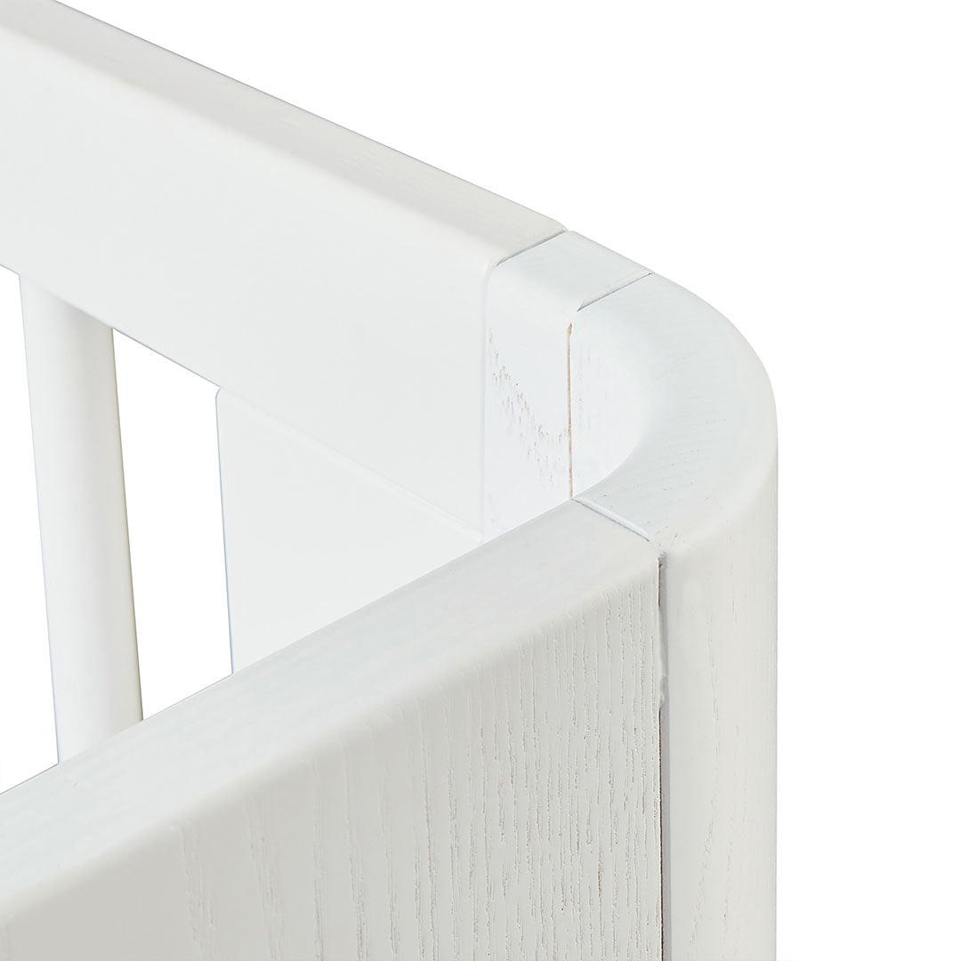 Gaia Baby Hera Cot Bed + Dresser + Wardrobe Three Piece Bundle - Scandi-White + Natural-Nursery Sets- | Natural Baby Shower