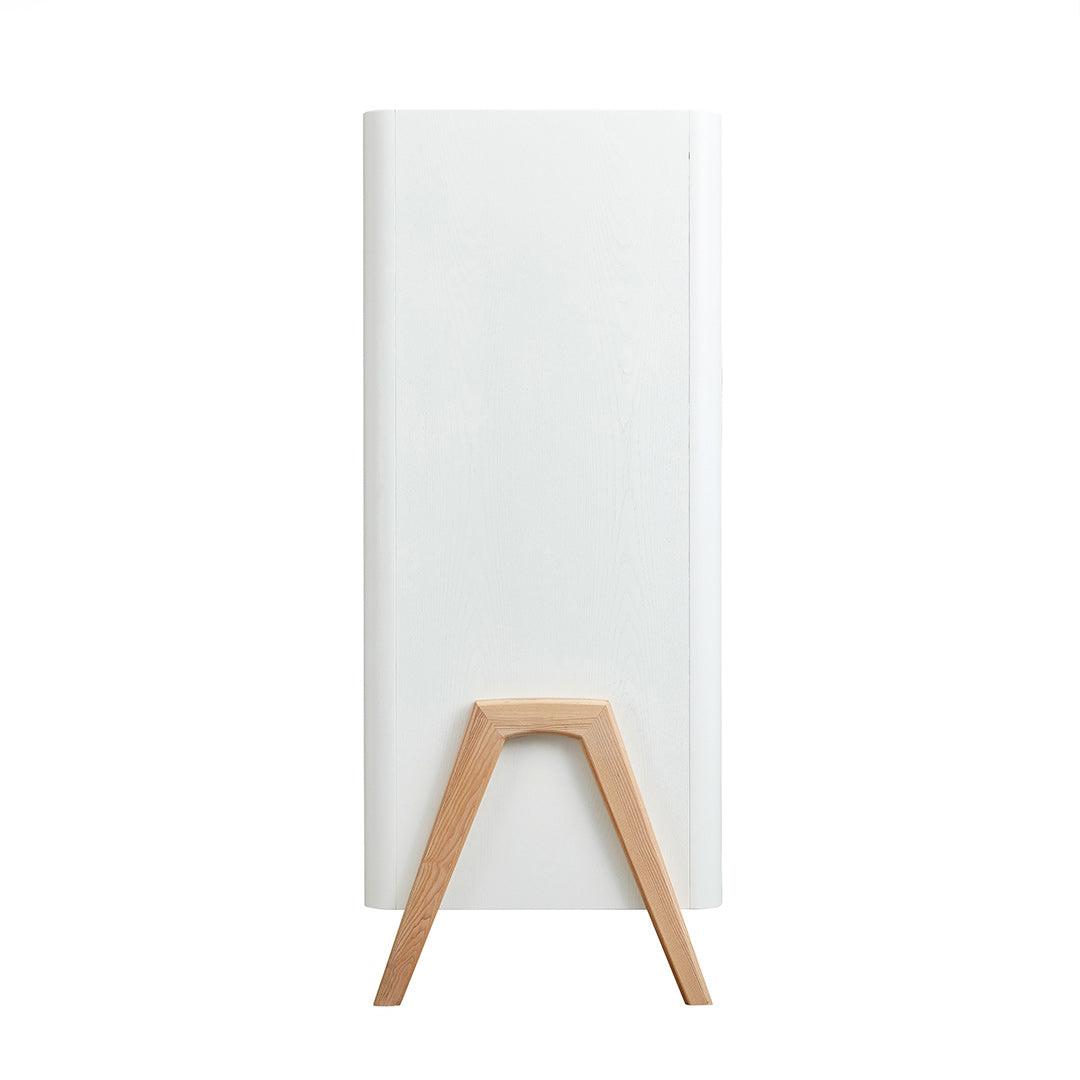 Gaia Baby Hera Cot Bed + Dresser + Wardrobe Three Piece Bundle - Scandi-White + Natural-Nursery Sets- | Natural Baby Shower