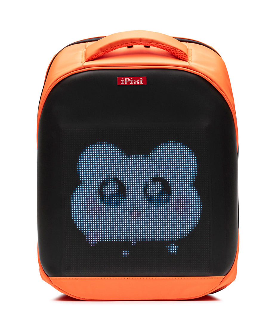 iPixi – Medium Size Orange Backpack with LED Screen