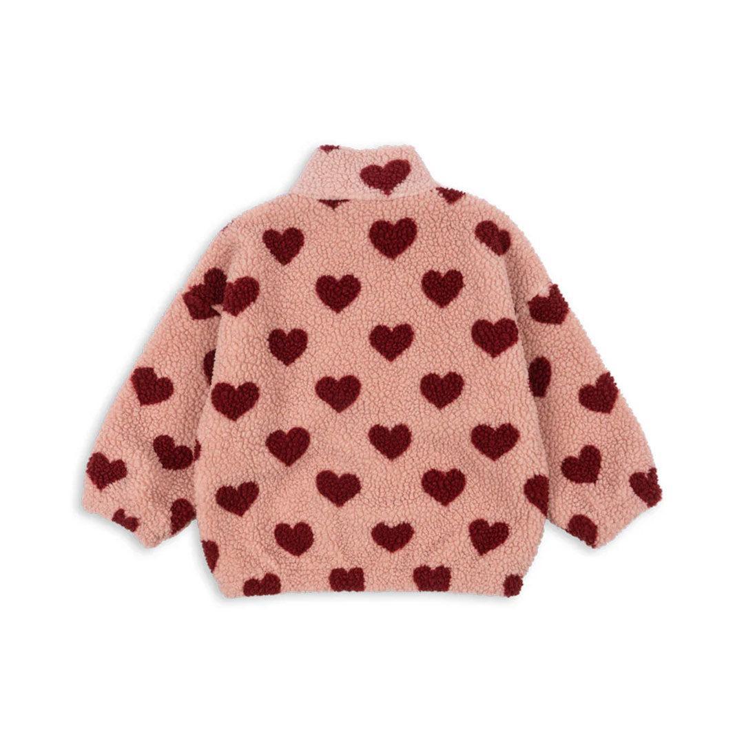 Konges Sløjd Jody Teddy Half Zip - Coeur Mellow-Jumpers + Sweatshirts-Coeur Mellow-12m | Natural Baby Shower