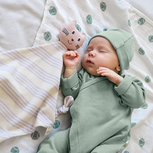 Lassig Cuddle Cloth GOTS - Cat - Lilac-Comforters-Cat - Lilac-One Size | Natural Baby Shower