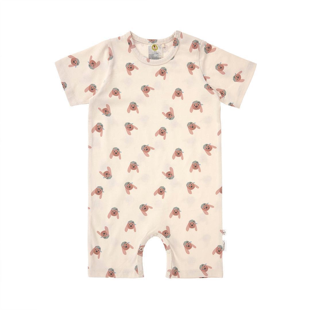 Lassig Playsuit GOTS - Dog Nature - Beige-Bodysuits-Dog Nature - Beige-3-6m | Natural Baby Shower