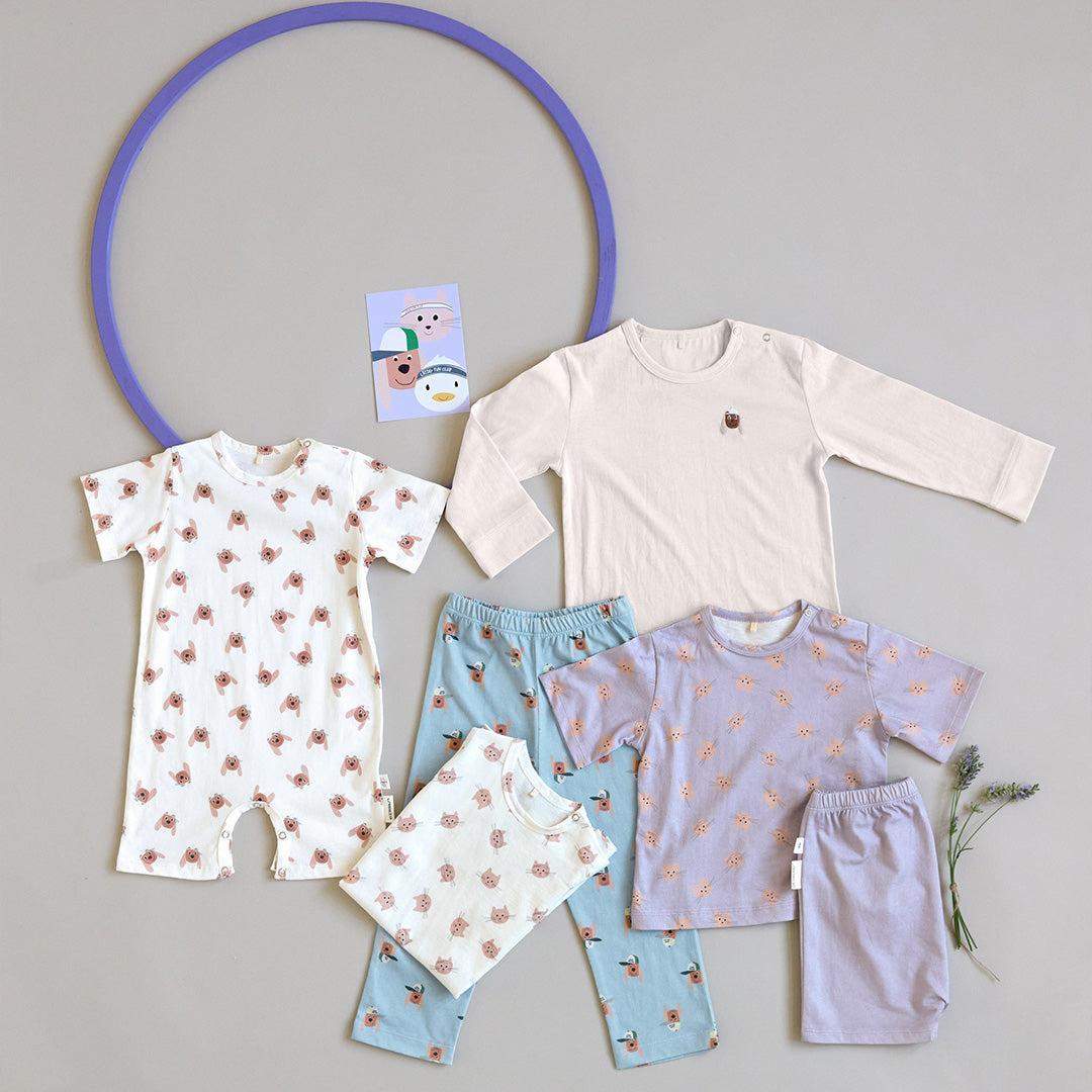 Lassig Playsuit GOTS - Dog Nature - Beige-Bodysuits-Dog Nature - Beige-3-6m | Natural Baby Shower