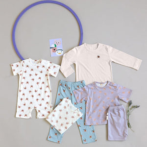 Lassig Playsuit GOTS - Dog Nature - Beige-Bodysuits-Dog Nature - Beige-3-6m | Natural Baby Shower