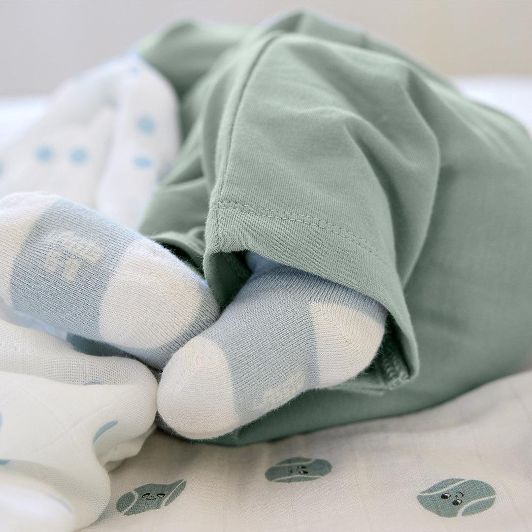 Lassig Romper GOTS - Granite Green-Rompers-Granite Green-0-2m | Natural Baby Shower