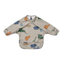 Liewood Merle Printed Cape Bib - Dinosaurs - Mist-Bibs-Dinosaurs/Mist- | Natural Baby Shower