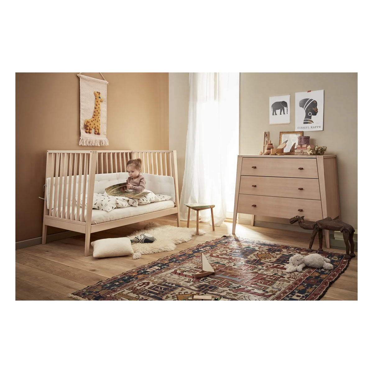 Leander - Linéa et Luna Organic Cotton Crib Bumper | White