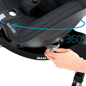 Maxi-Cosi Pebble 360 Car Seat + FamilyFix 360 Base - Essential Black-Car Seat Bundles- | Natural Baby Shower