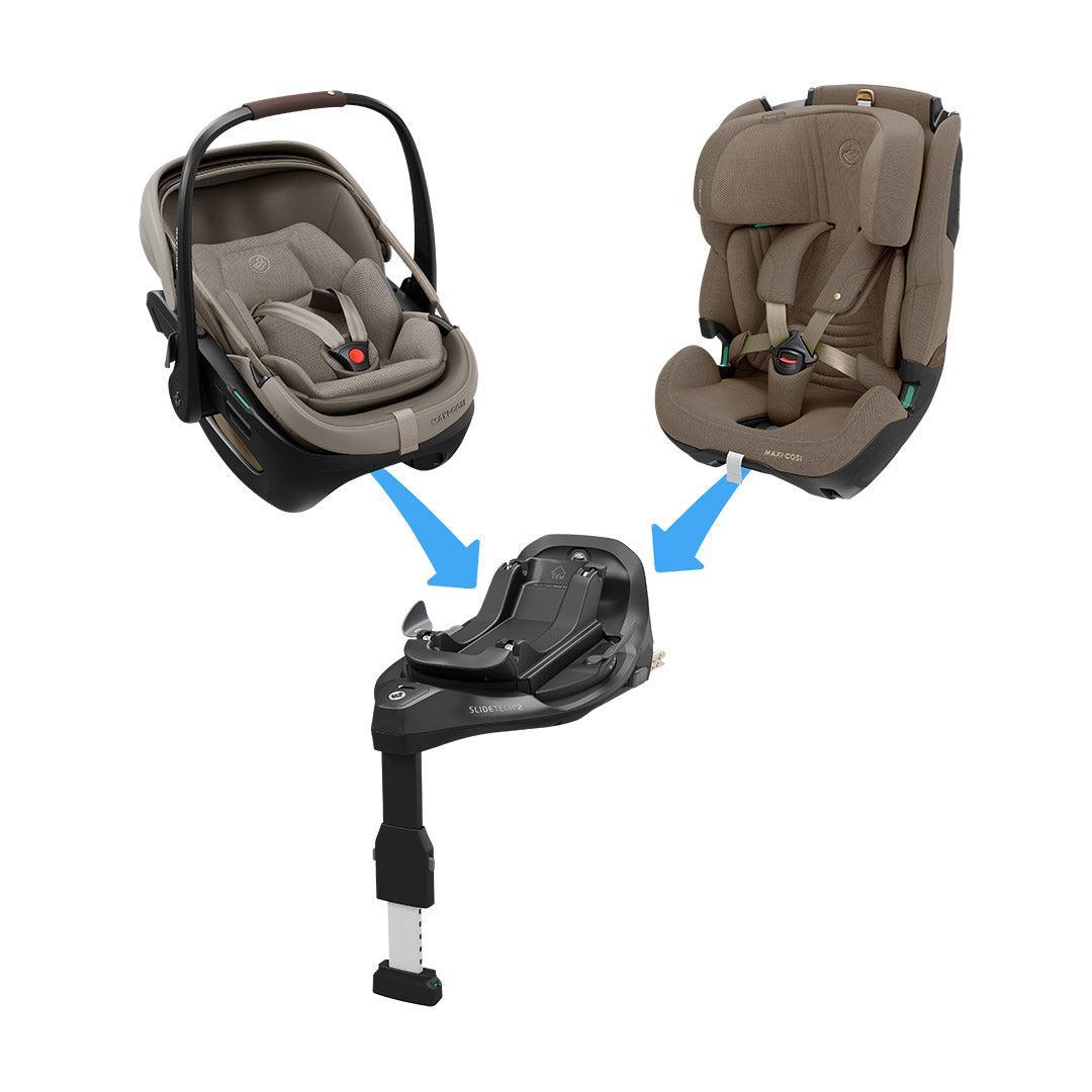 Maxi-Cosi FamilyFix Slide Pro - Black-Car Seat Bases-Black- | Natural Baby Shower