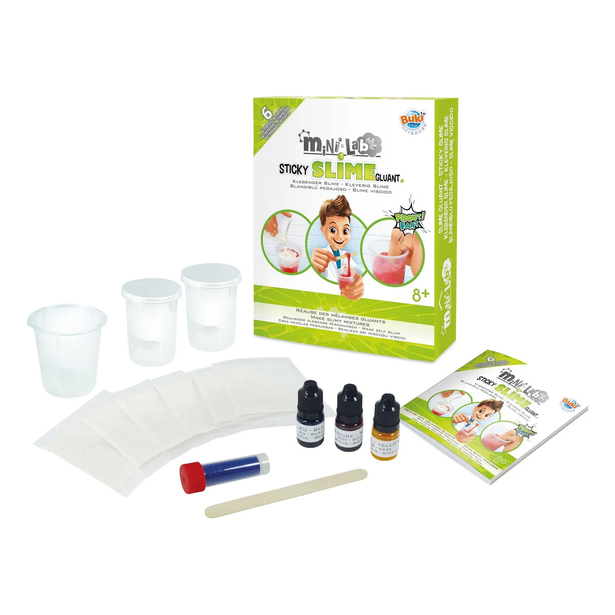 Buki - Mini Laboratory Sticky Slime Set