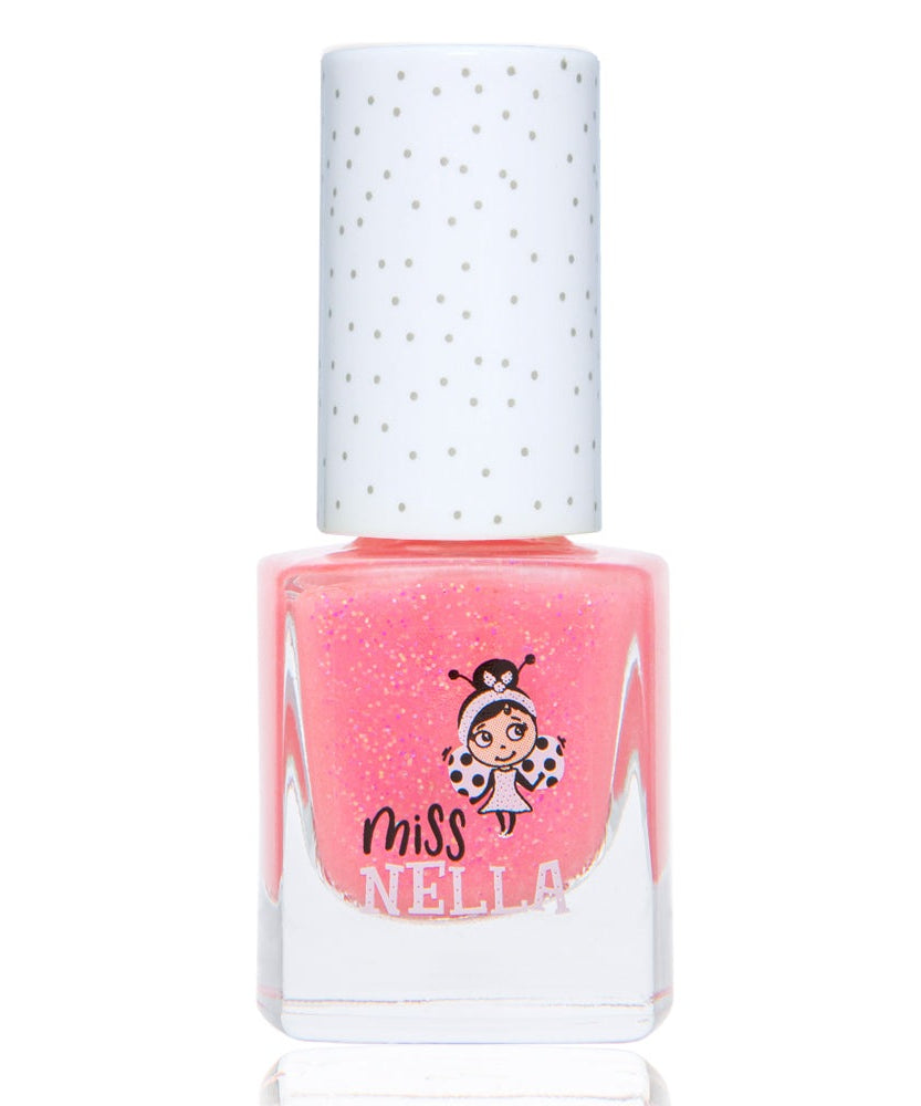 Miss Nella - Coral Pink Shimmery Peelable Nail Polish