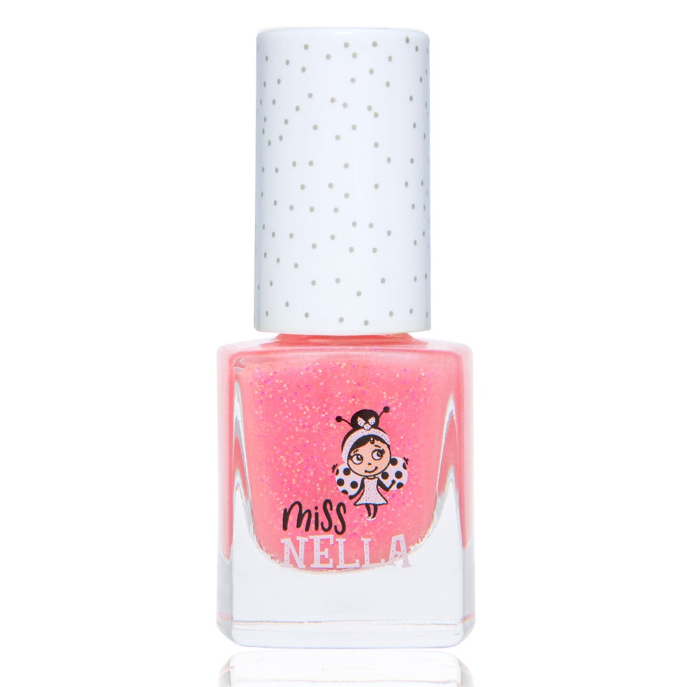 Miss Nella - Coral Pink Shimmery Peelable Nail Polish