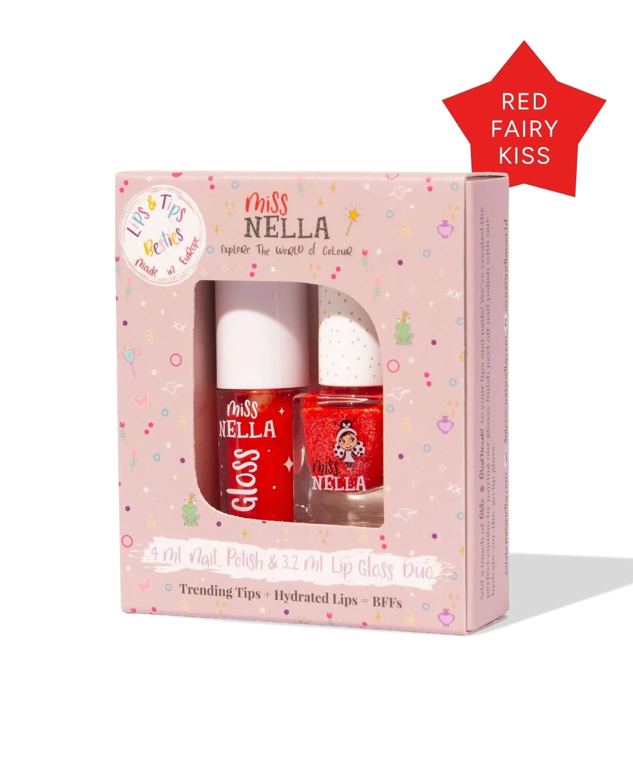 Miss Nella Nella Lip Gloss & Nail Polish Duo Set
