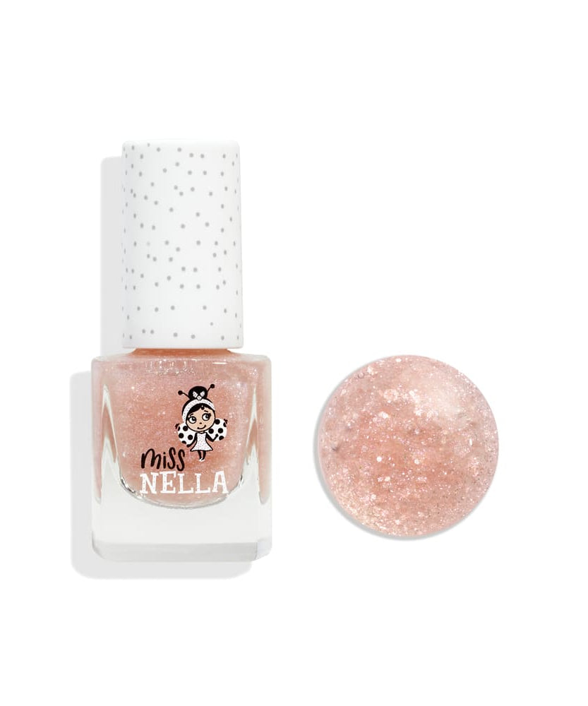 Miss Nella - Pink Glitter Top Coat Peelable Nail Polish
