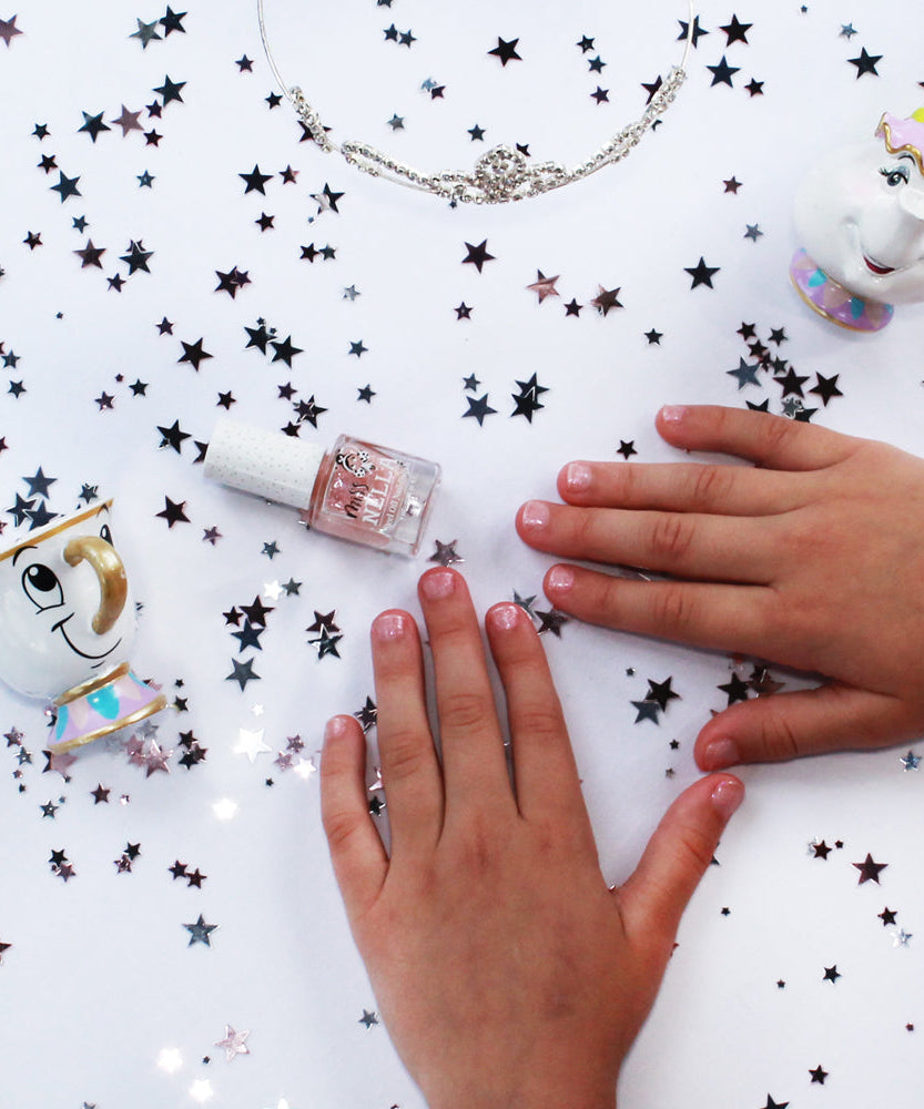 Miss Nella - Pink Glitter Top Coat Peelable Nail Polish