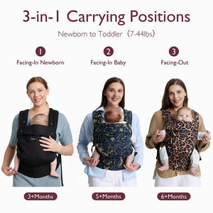 Momcozy Baby Carrier 3M+ - Cotton Khaki-Baby Carriers-Cotton Khaki- | Natural Baby Shower
