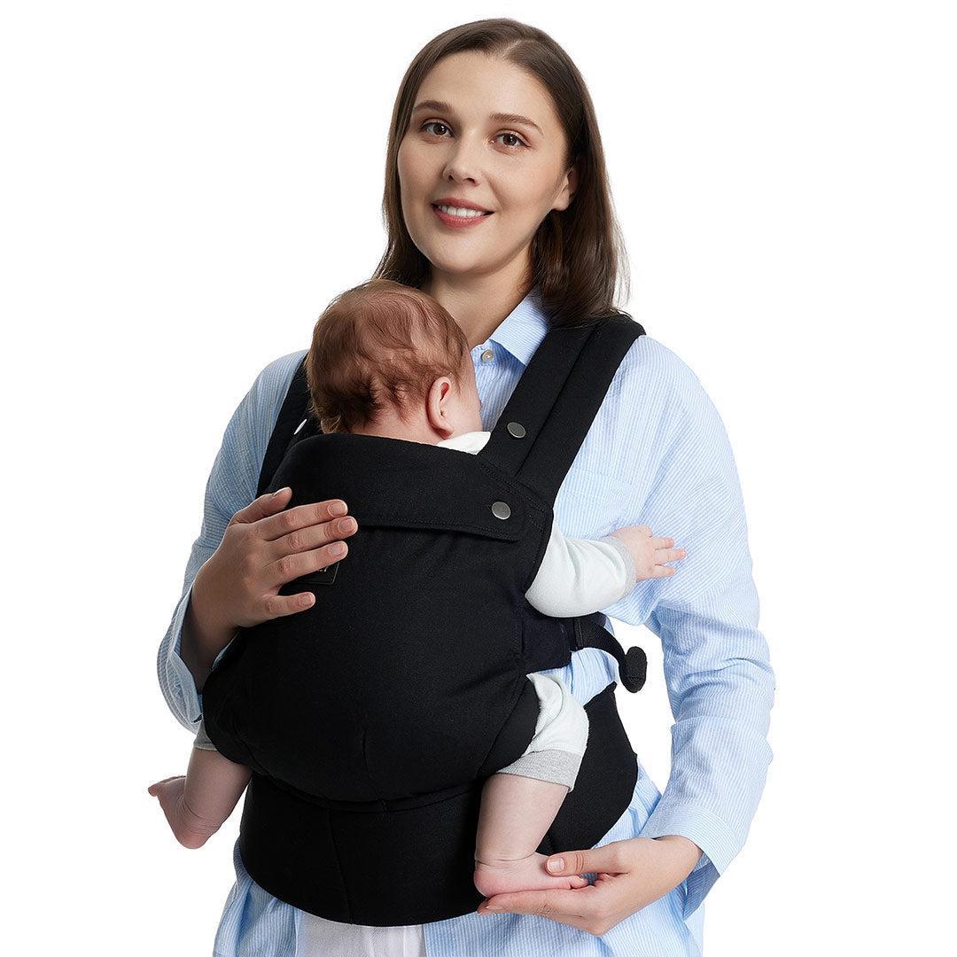 Momcozy Baby Carrier 3M+ - Cotton Black-Baby Carriers-Cotton Black- | Natural Baby Shower