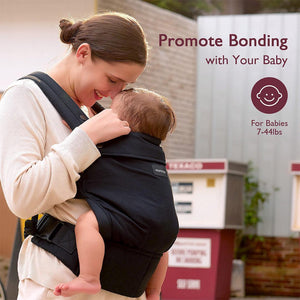 Momcozy Baby Carrier 3M+ - Cotton Black-Baby Carriers-Cotton Black- | Natural Baby Shower