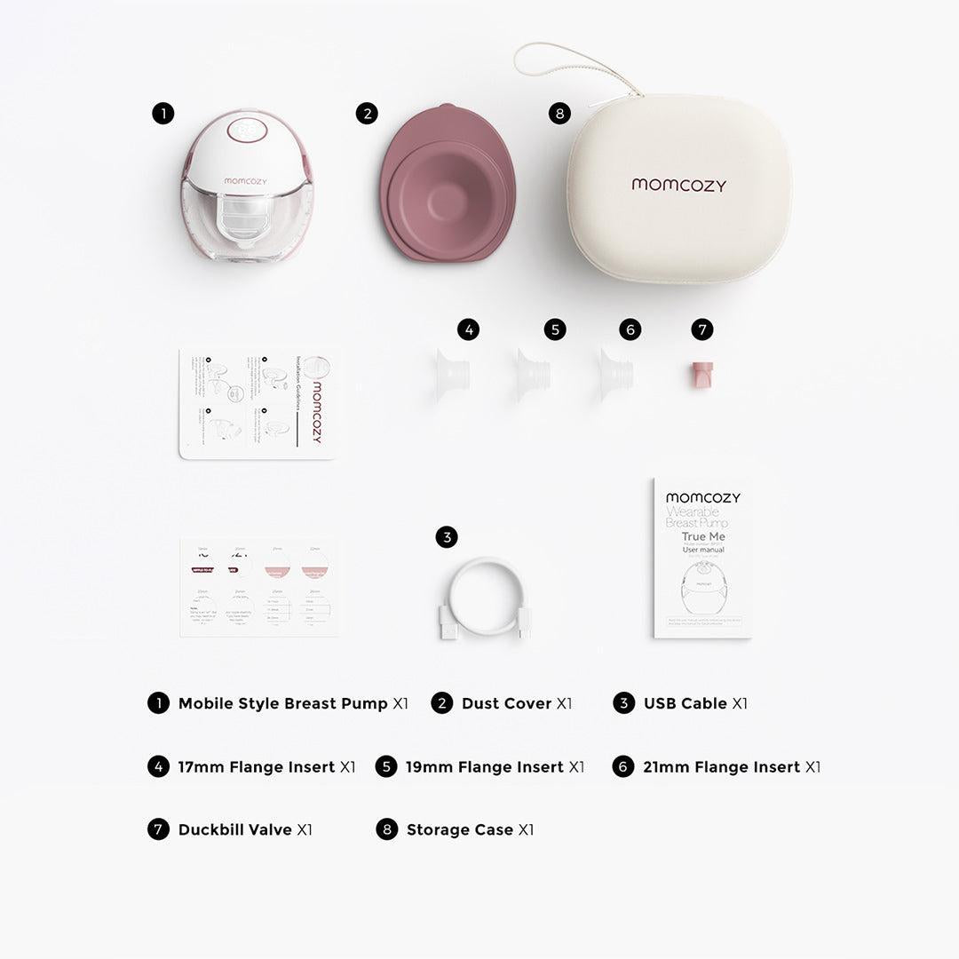 Momcozy M6 Single Breast Pump - White-Breast Pumps-White- | Natural Baby Shower