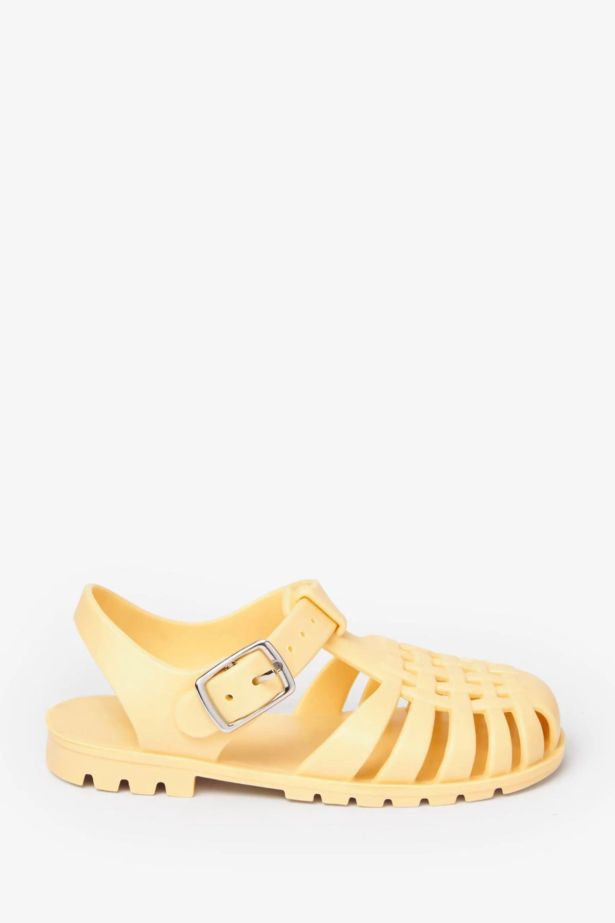 Next - Girls and Boys Jelly Jelly Light Yellow Sandals - 30.5 
