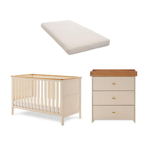 Obaby Evie 2 Piece Room Set - Cashmere-Nursery Sets-Cashmere-No Mattress | Natural Baby Shower