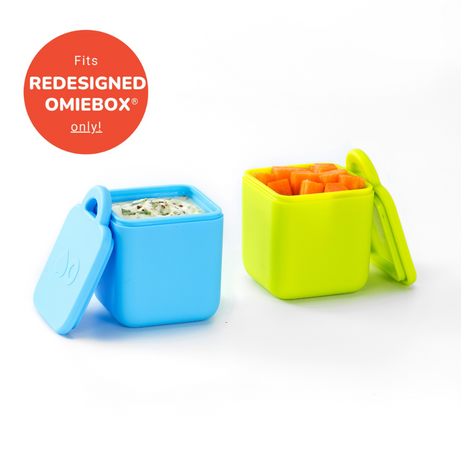 Omiebox - Bento Box Inner Compartment Containers 2pcs Blue/Green