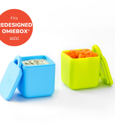 Omiebox - Bento Box Inner Compartment Containers 2pcs Blue/Green