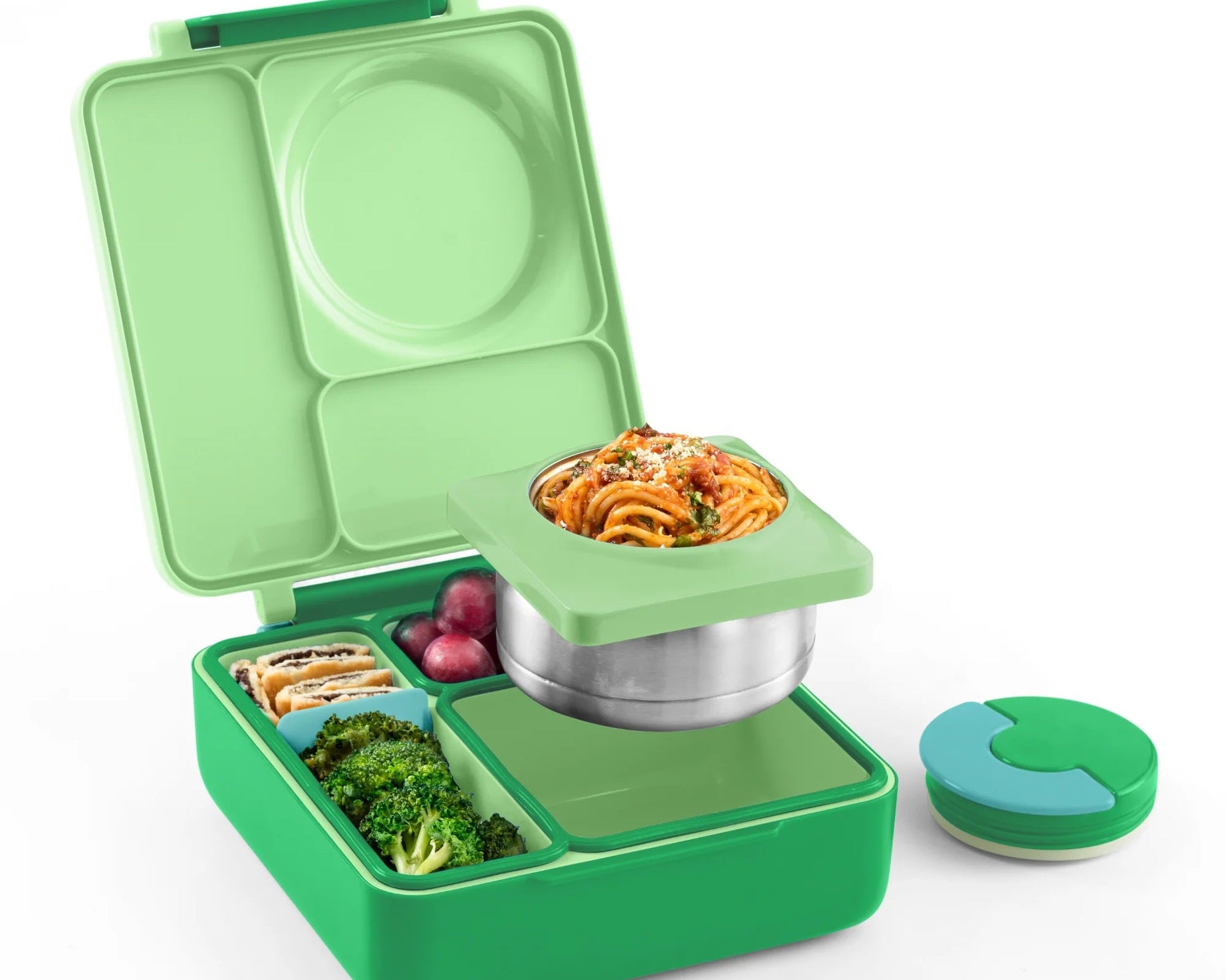 Omiebox - Thermal Insulated Apple Green Bento Lunch Box