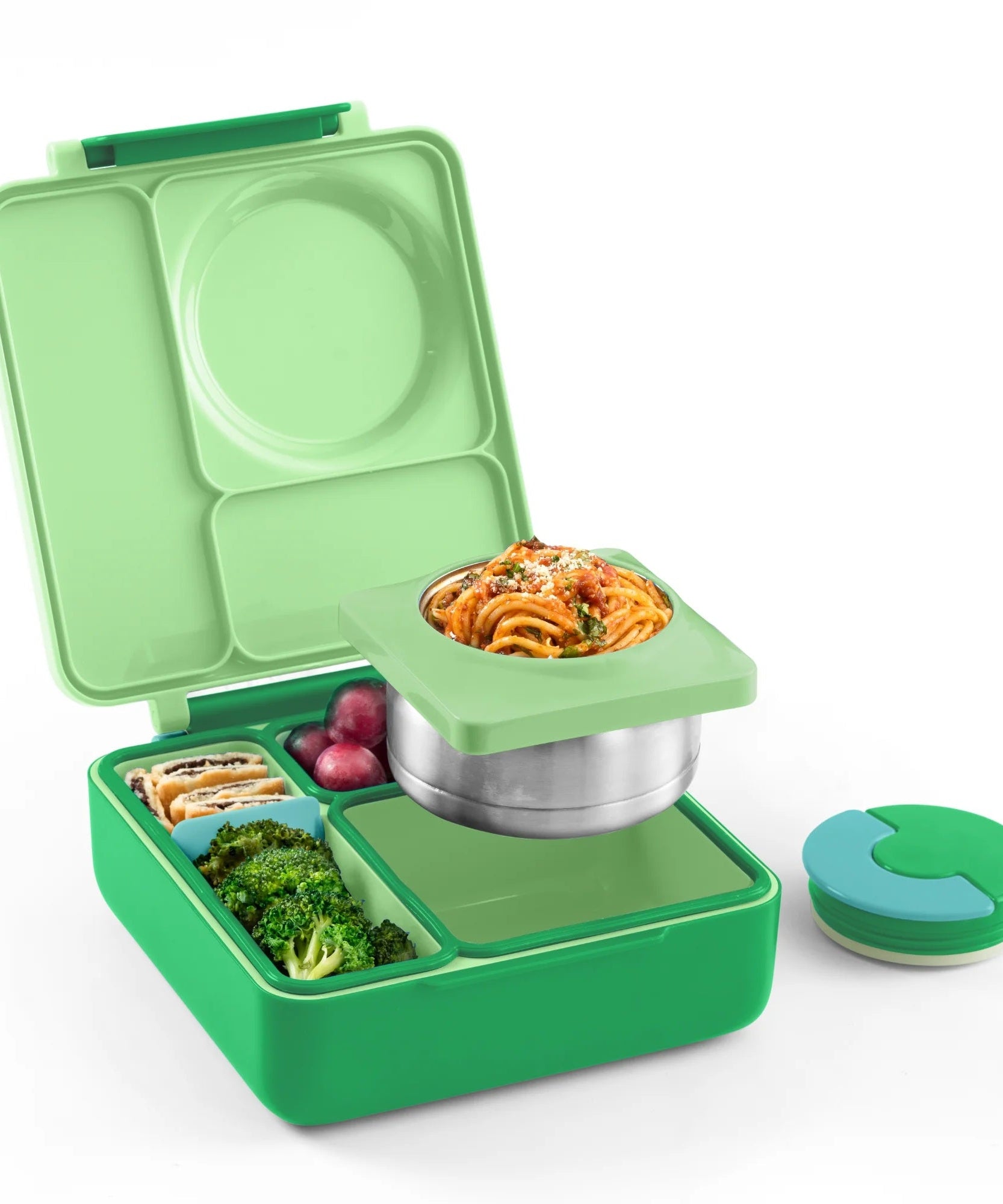 Omiebox - Thermal Insulated Apple Green Bento Lunch Box